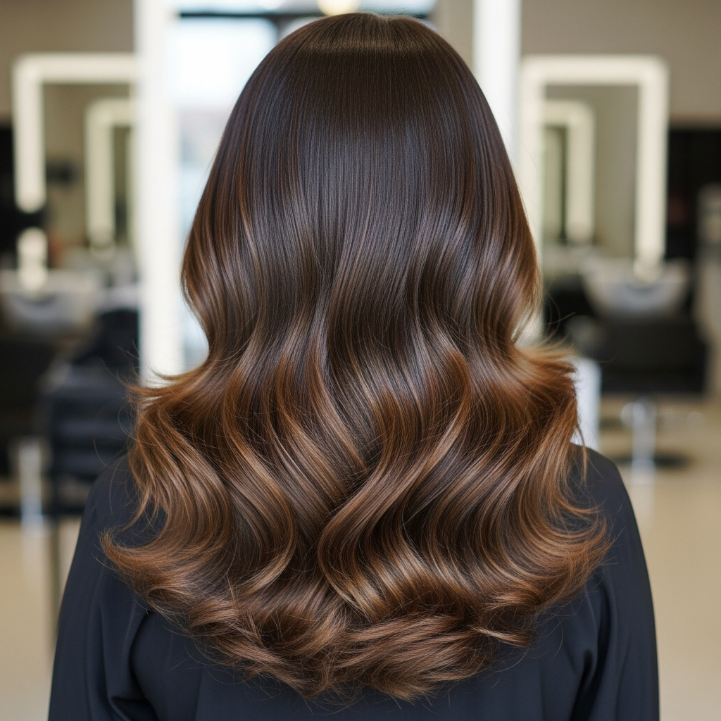 A glossy, voluminous blowout