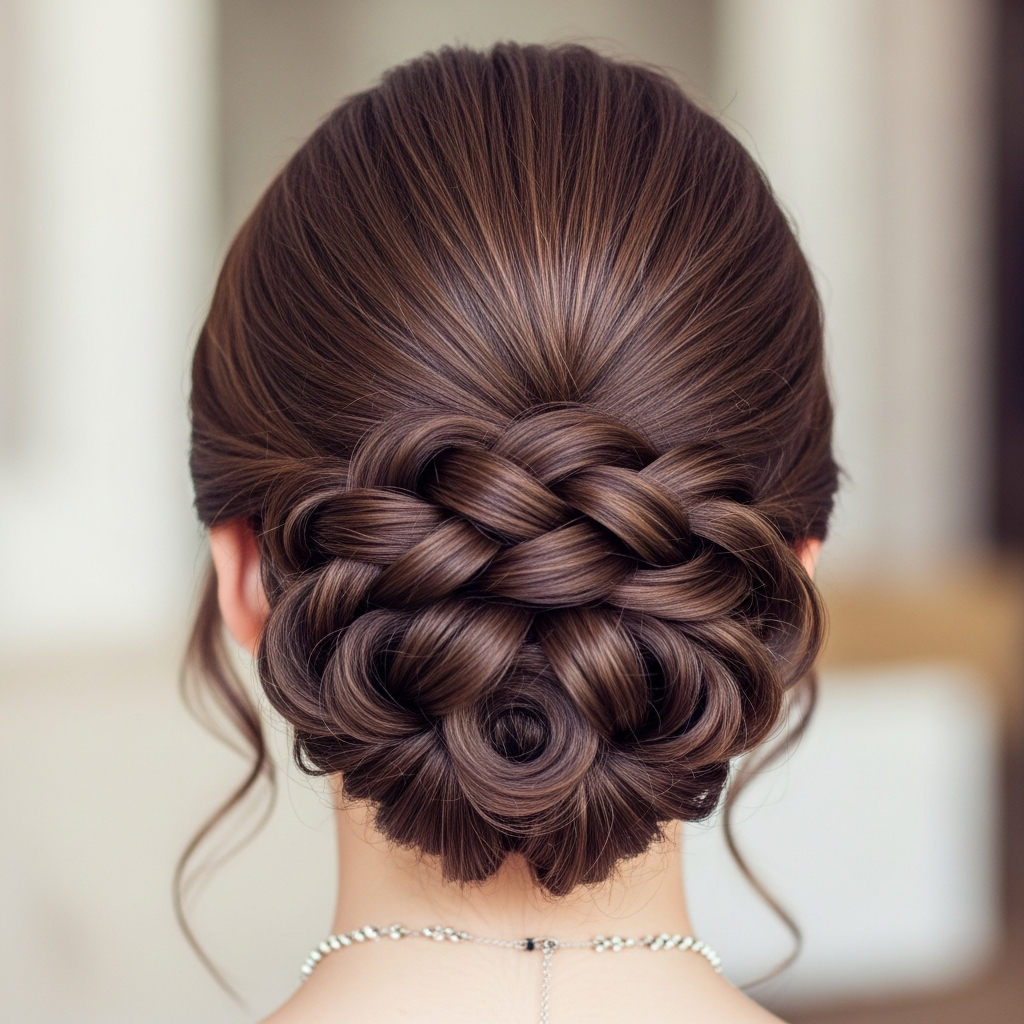 An elegant special-occasion updo